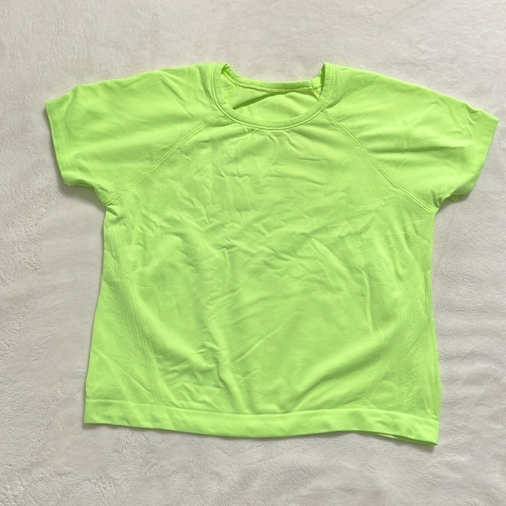 Athleta Green neon Women's crop Top - Picture 3 of 6